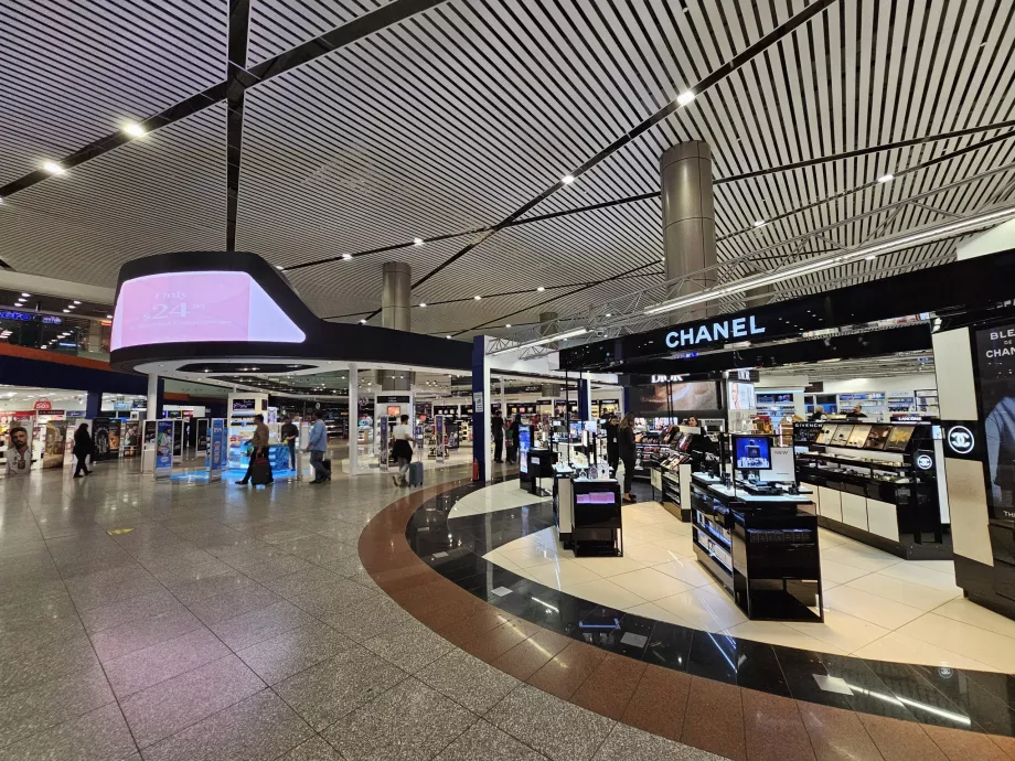 Butiker, transitavdelning, Terminal 2