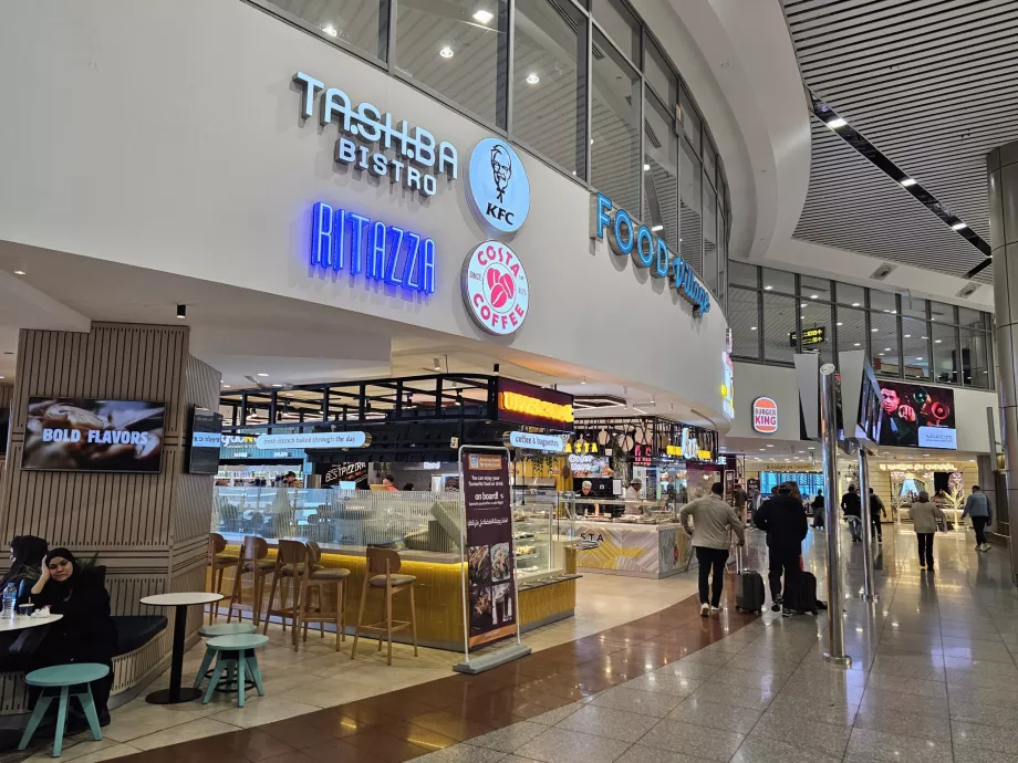 Food court, transitavdelningen, Terminal 2