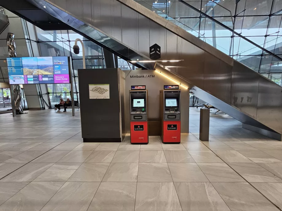 Bankomater på Bergen Airport
