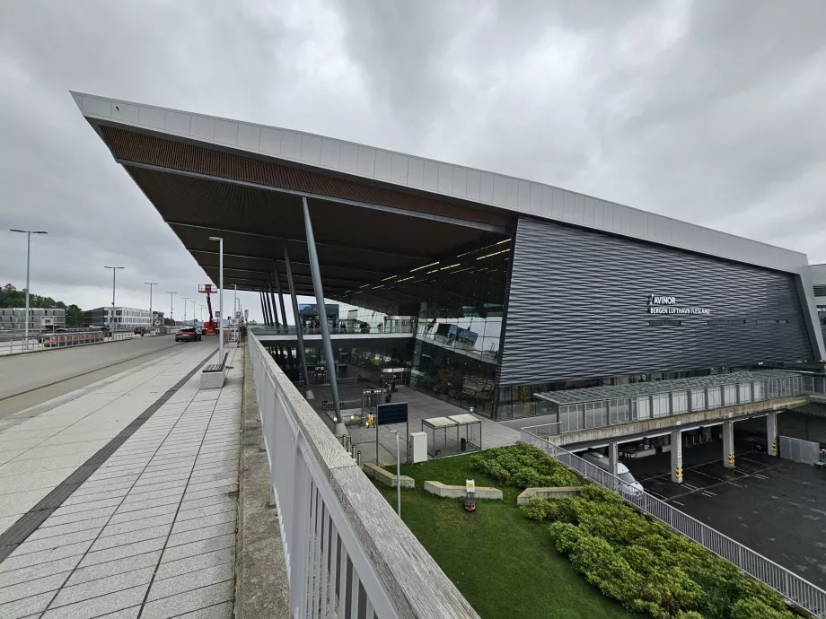 ankomst till flygplatsen Bergen