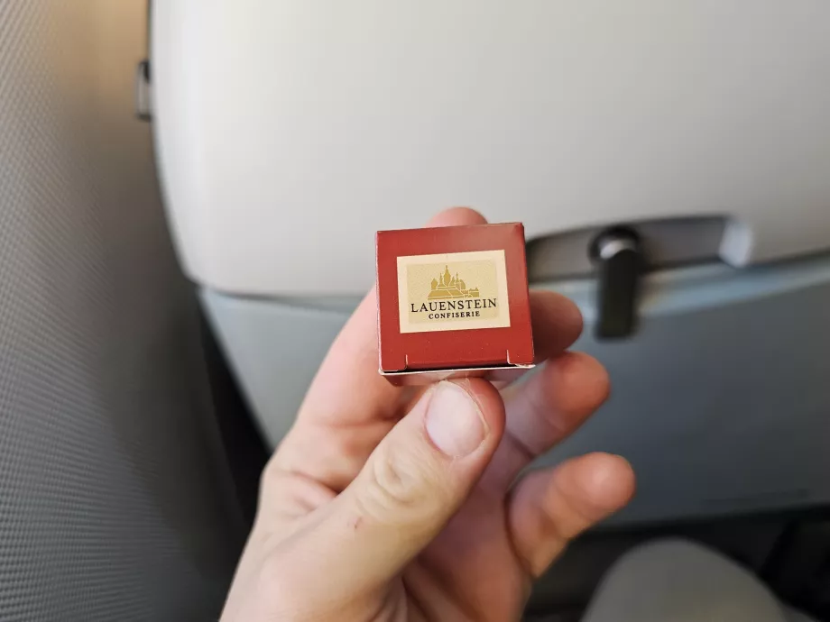 Chokladpralin före landning