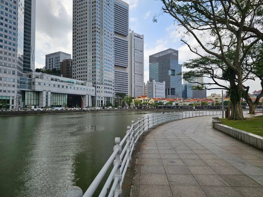 Promenad längs Singapore River