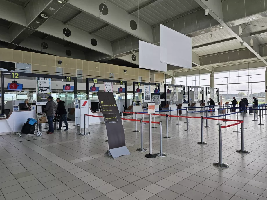 Incheckningshall Rennes flygplats