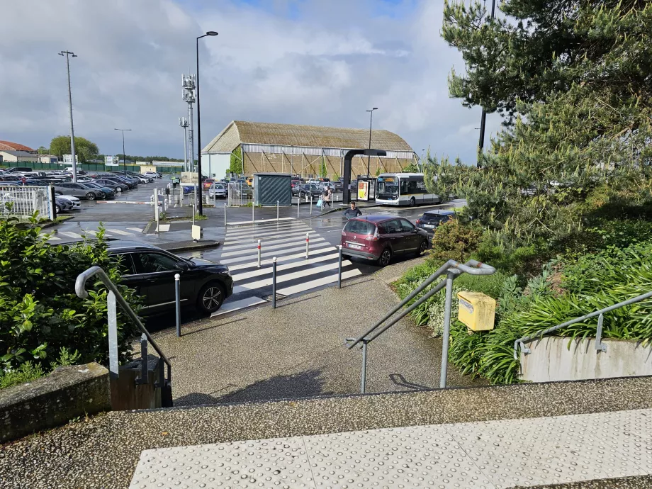 Vägen till busshållplatsen