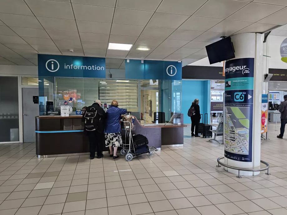 Informationsdisk, försäljning av bussbiljetter