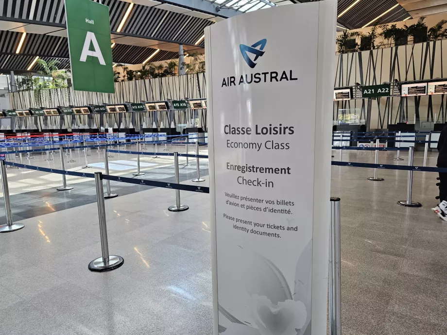 Incheckning för Air Austral