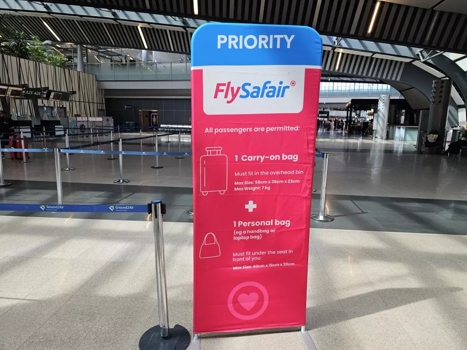 Incheckning Flysafair