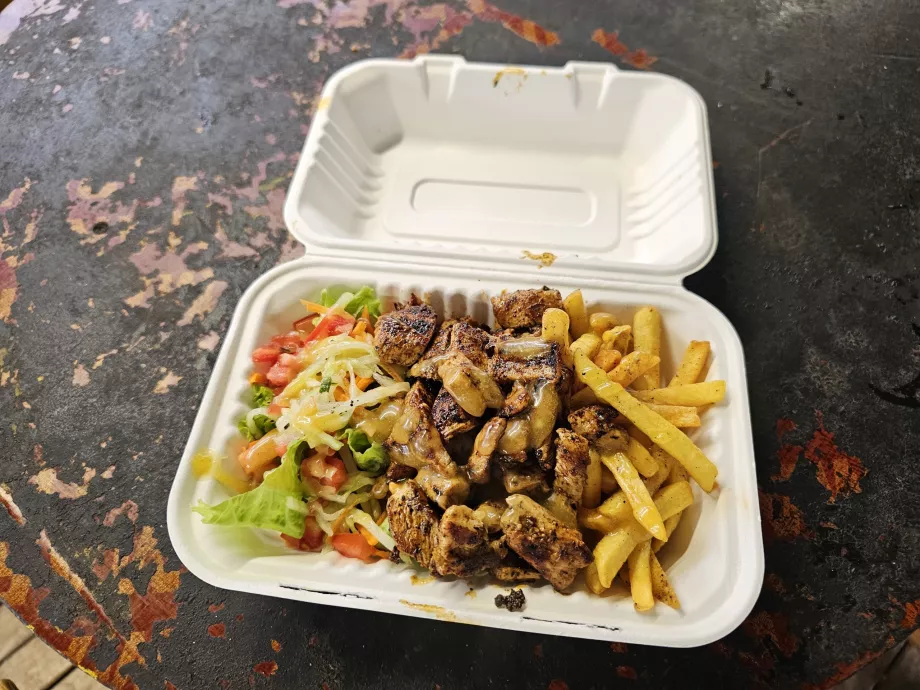 Kyckling med pommes frites