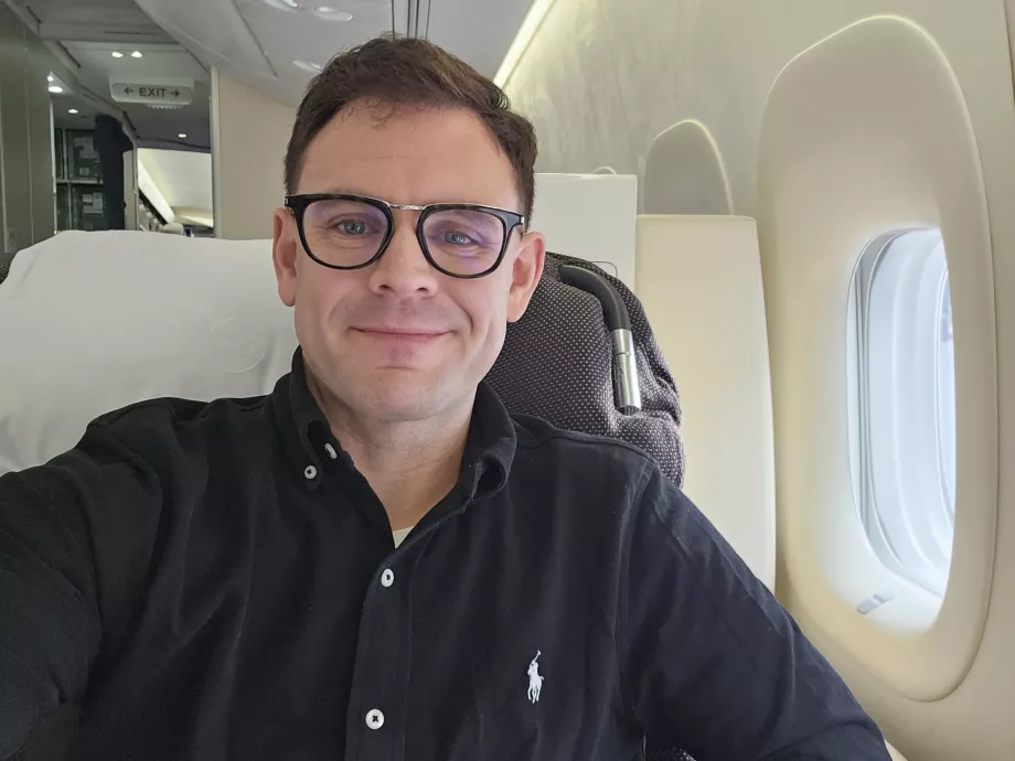 Jag i första klass Lufthansa