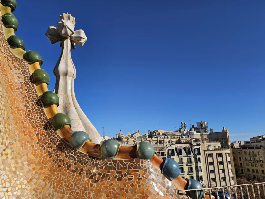 Terrass på Casa Battlo