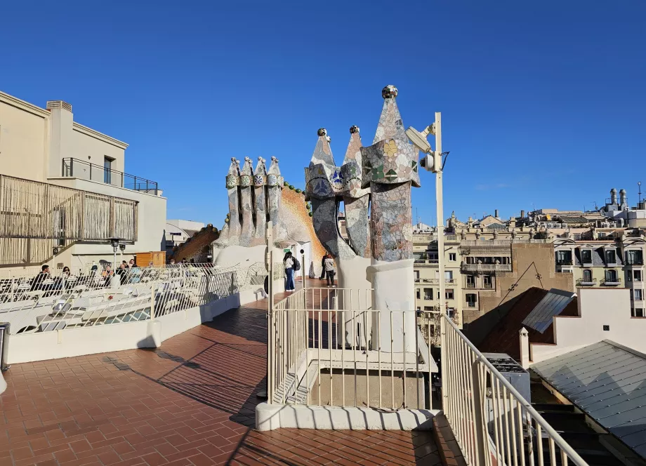 Terrass på Casa Battlo