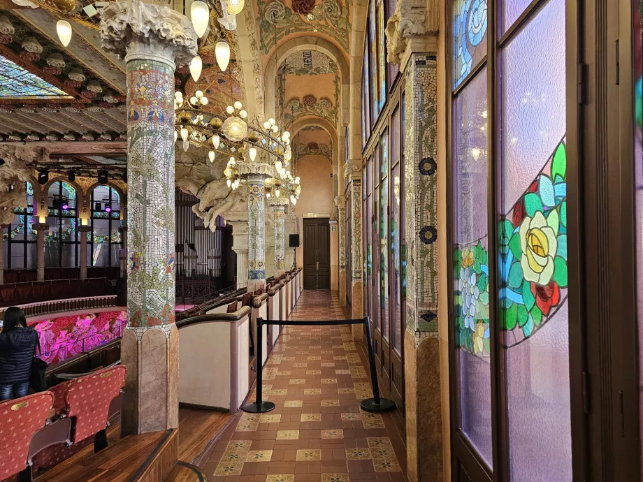 Palau de la Música Catalana, interiör