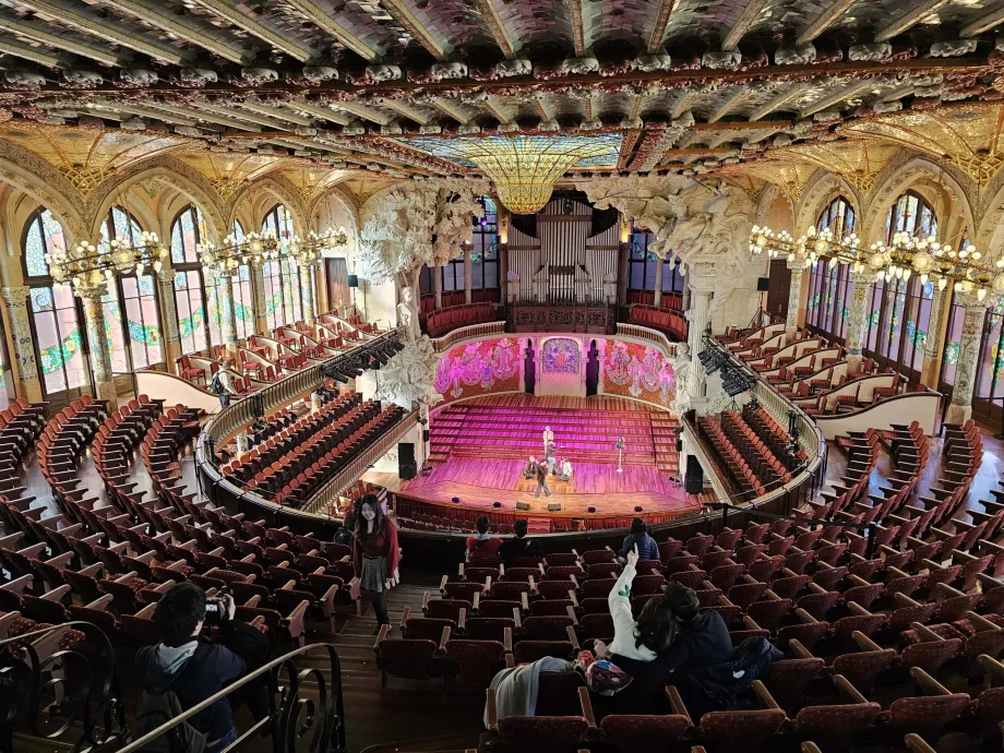 Palau de la Música Catalana, interiör