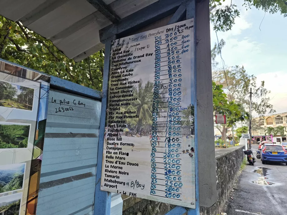 Taxiresa från Bain Boeuf