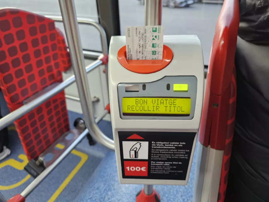 Biljettkontroll på bussen