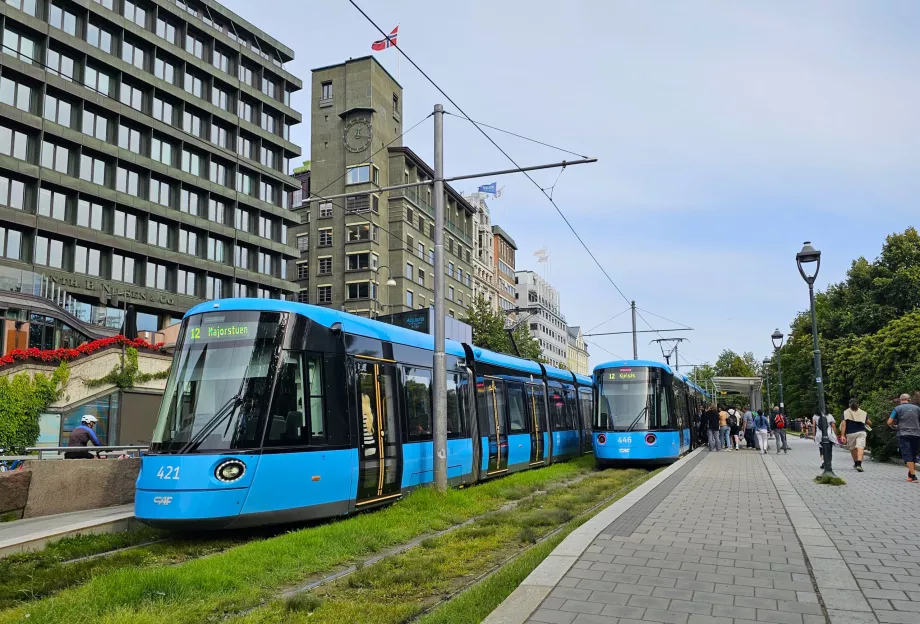 Moderna spårvagnar i Oslo
