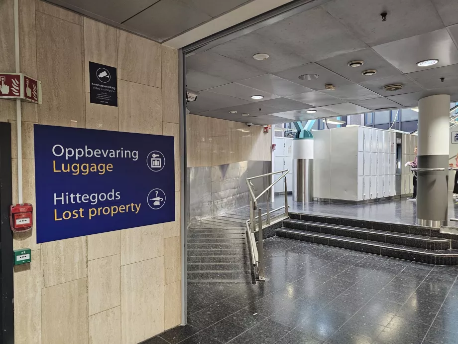 Bagageförvaring vid Oslo S station