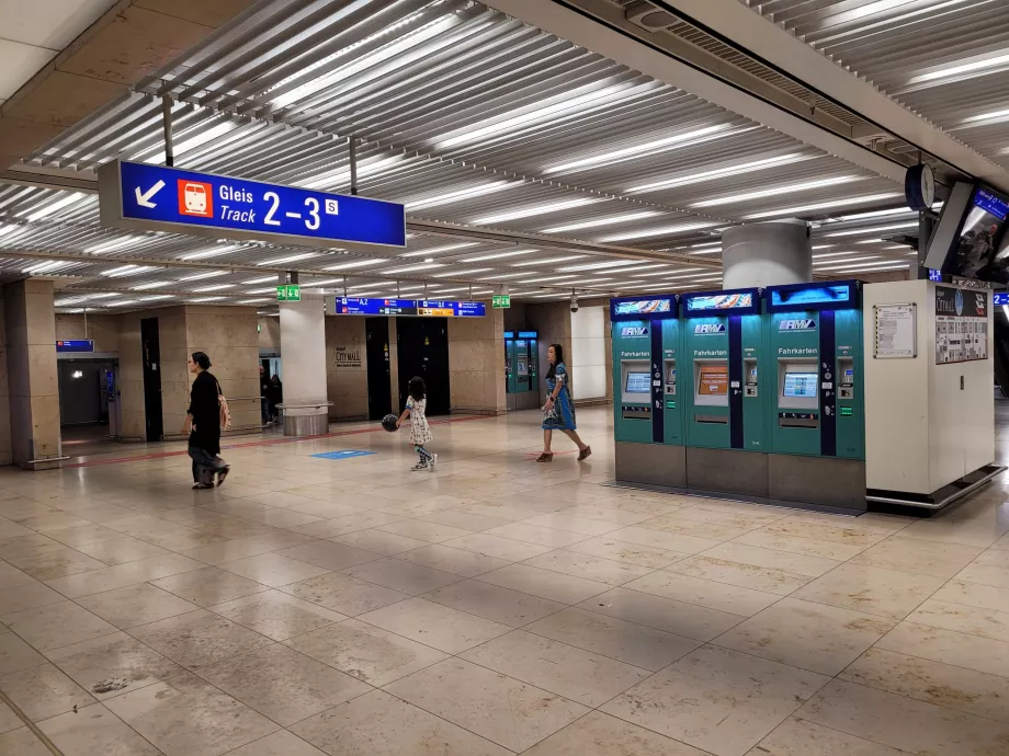Biljettautomater för kollektivtrafiken i Frankfurt