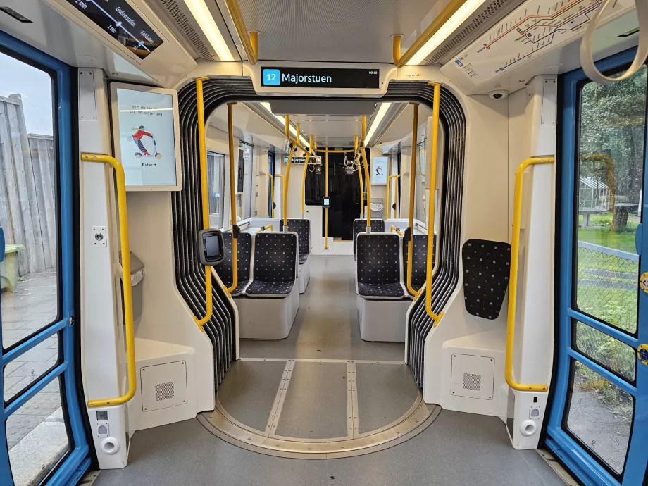 Spårvagnens interiör