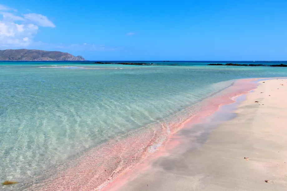 Rosa sand på Elafonisi