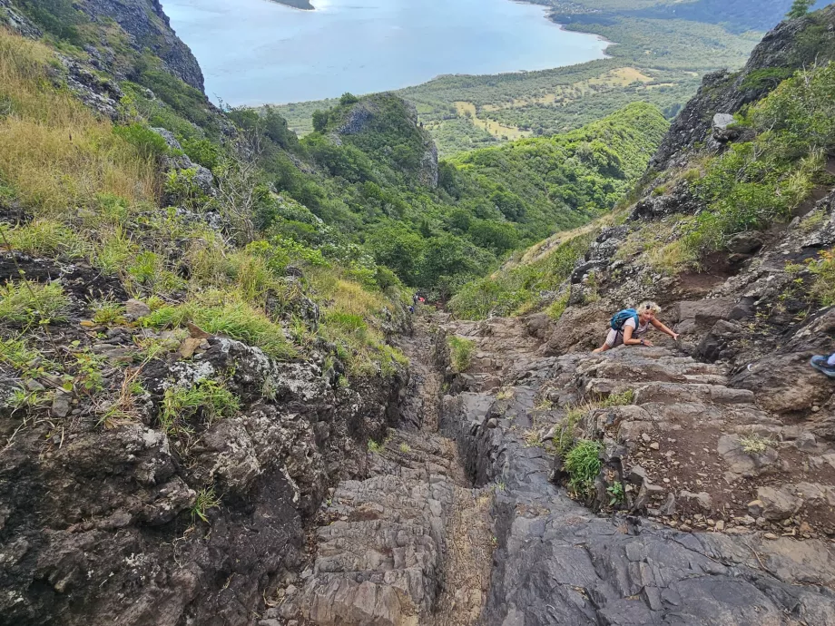 Klättring på Le Morne