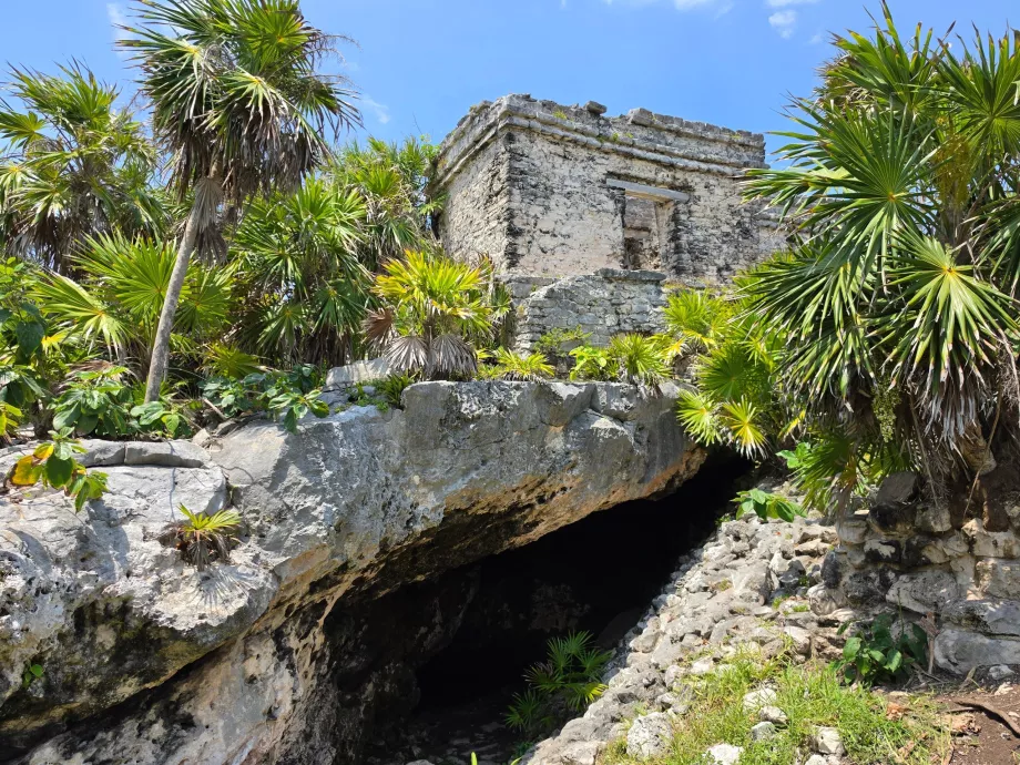 Arkeologiska utgrävningsplatsen i Tulum