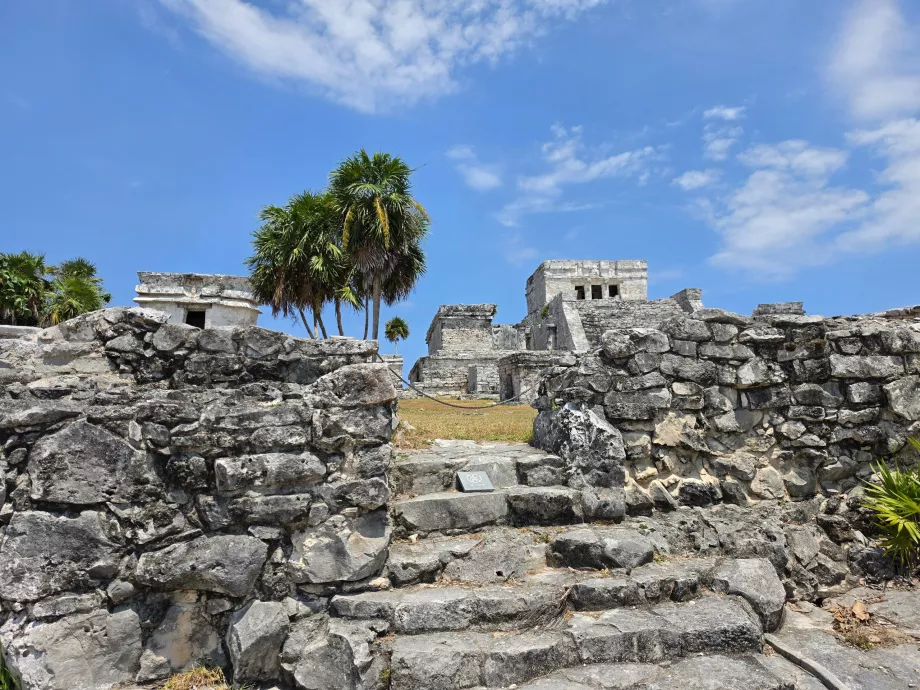 Arkeologiska utgrävningsplatsen i Tulum