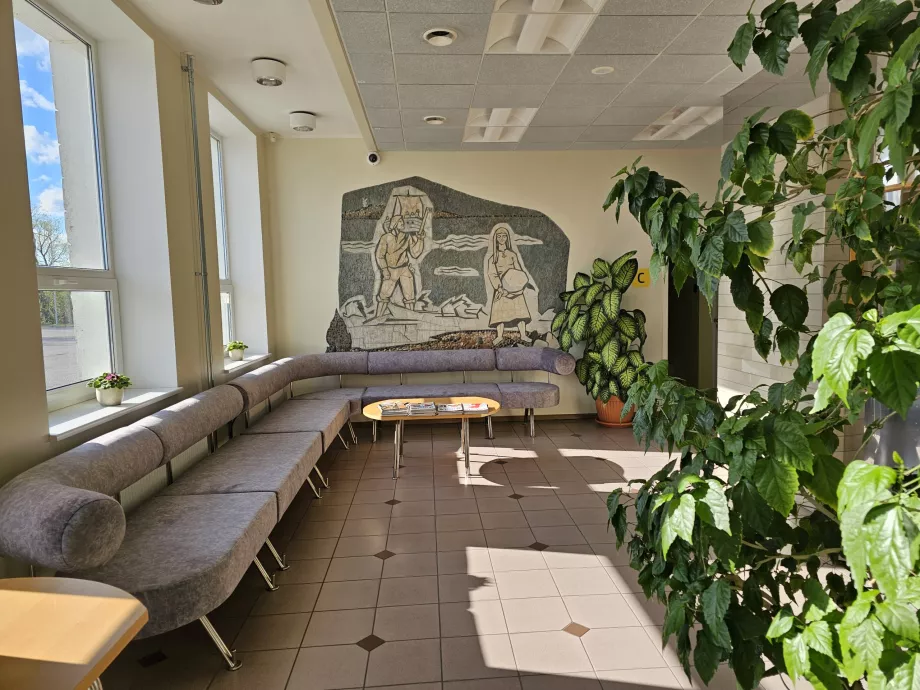 Väntrum i den publika delen