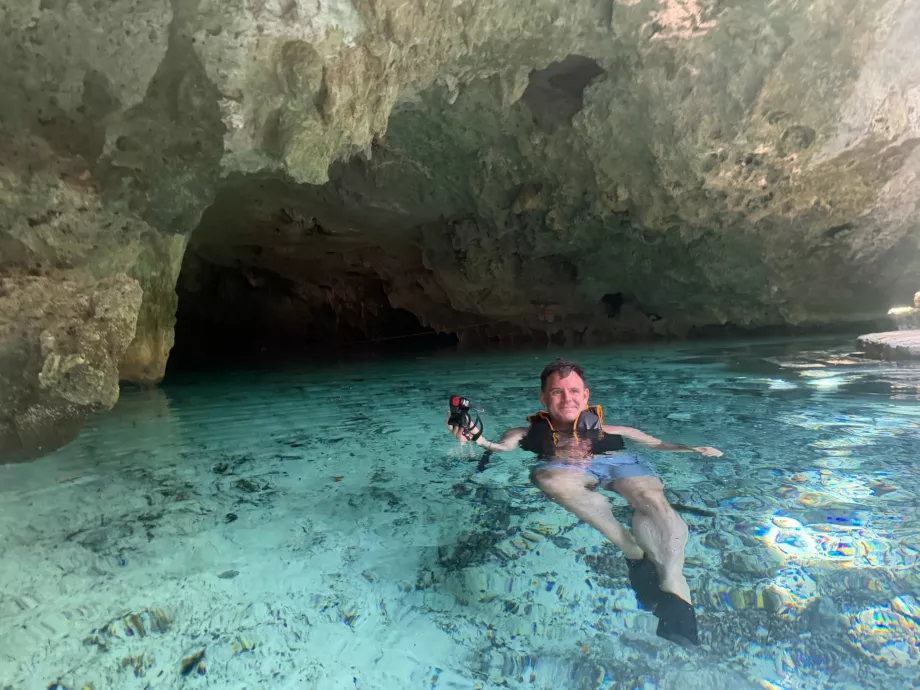Jag vid Gran Cenote