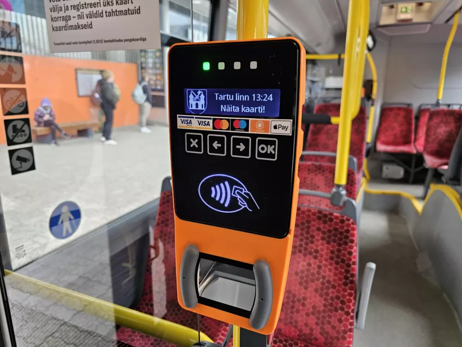 Betalning av bussbiljett