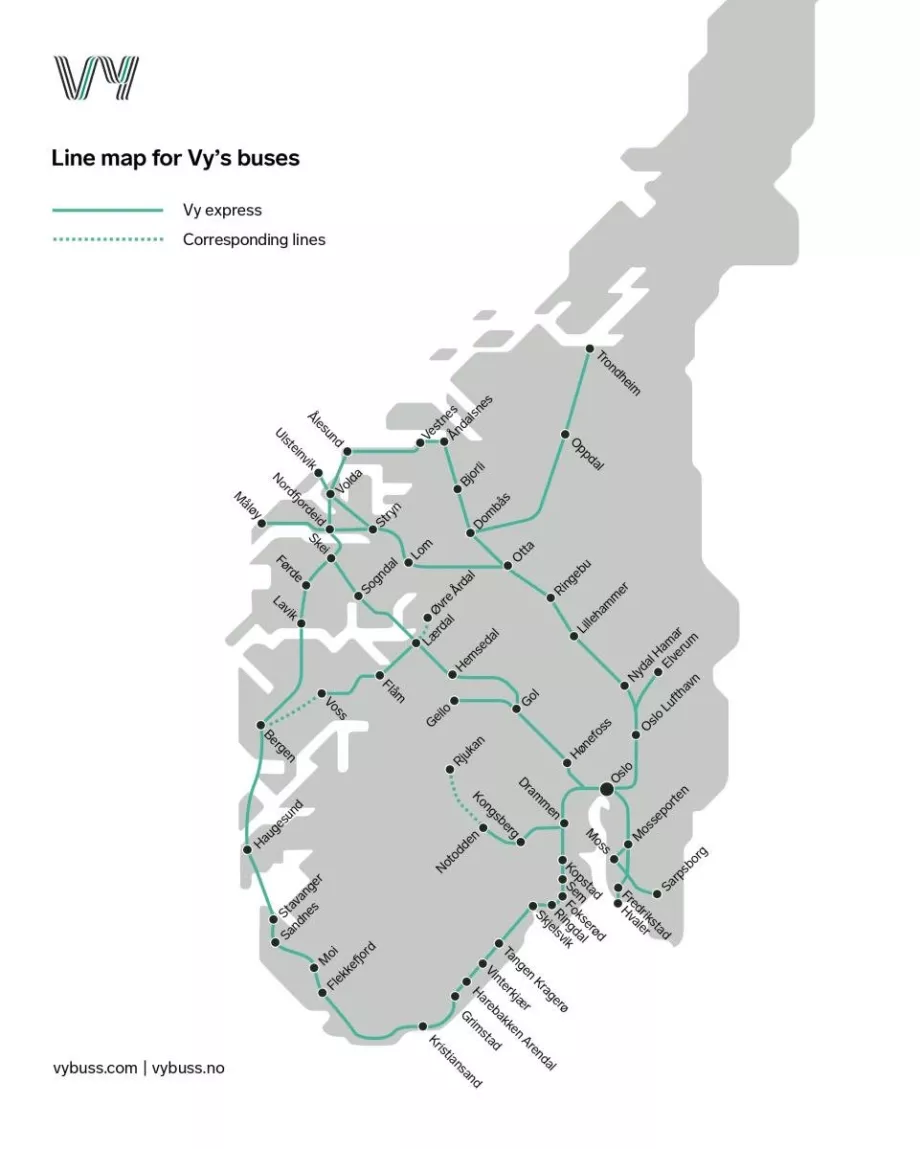 Vybuss linjenätverk