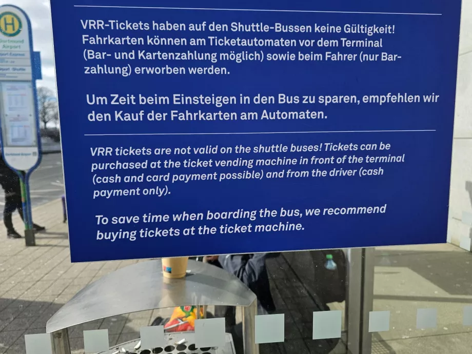 Information om särskilda flygplatslinjer