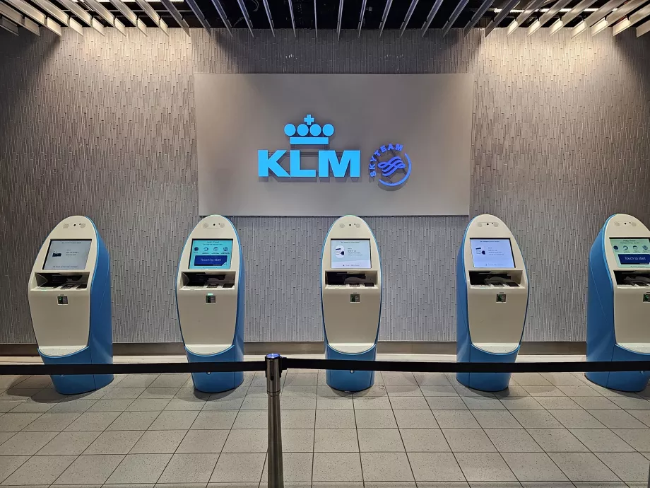 KLM:s transferkiosker