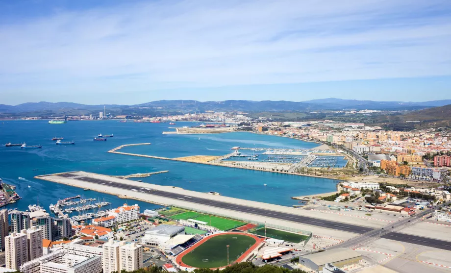 ankomst till flygplatsen Gibraltar