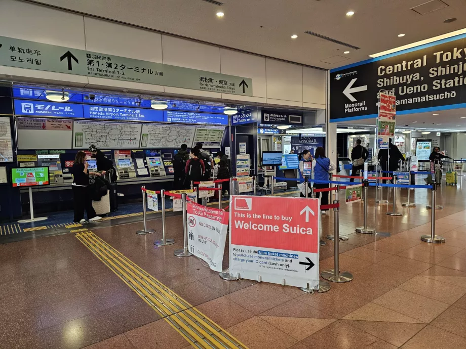 Biljetter till monorail i Tokyo