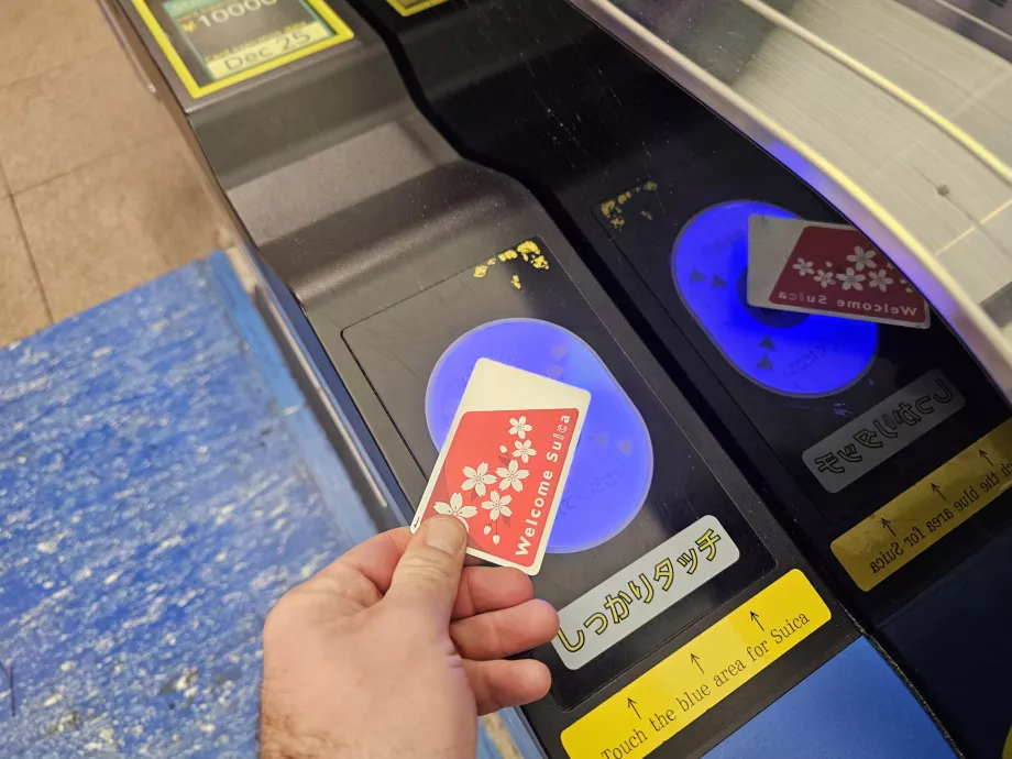 Använda ditt Suica-kort