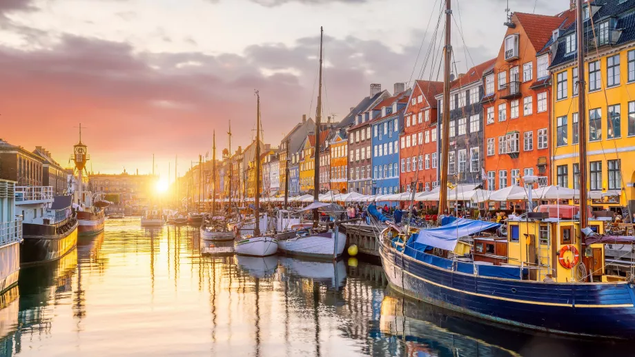 Solnedgång Nyhavn