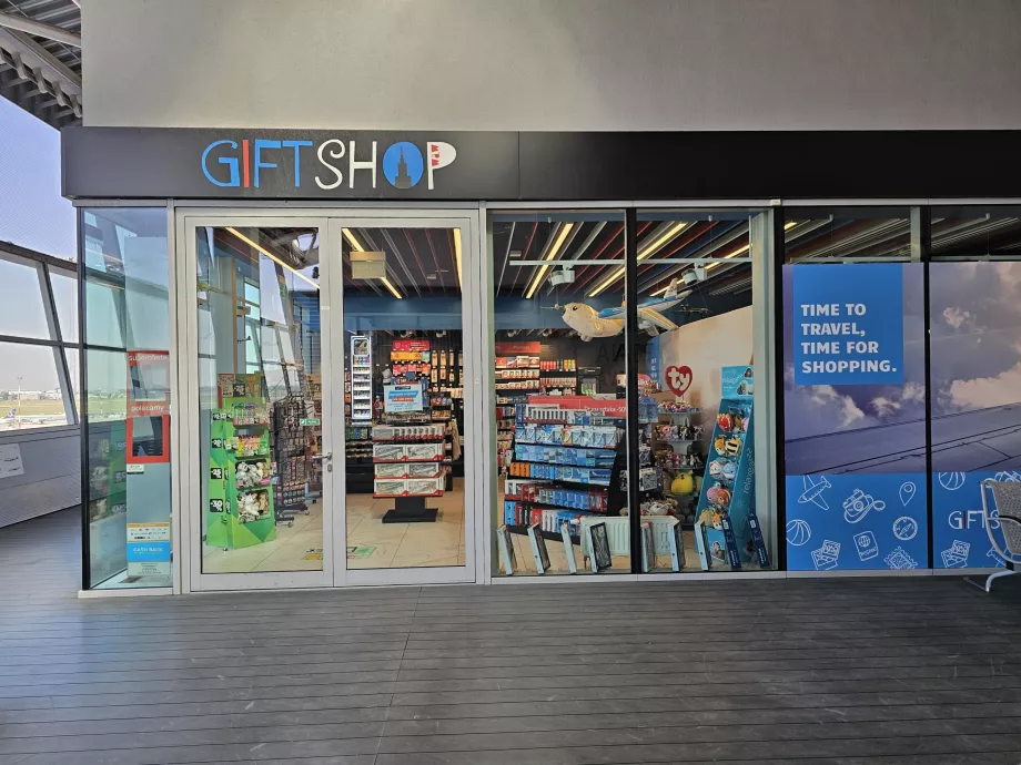 Leksaks- och souvenirbutik på terrassen