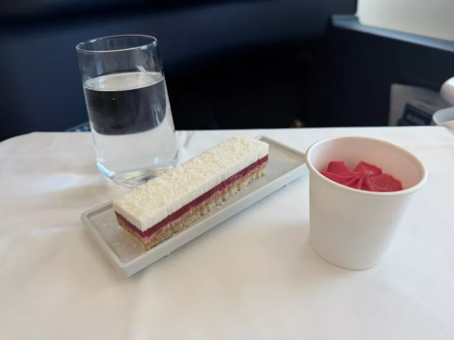 Lunch, alternativ 2: hallon- och kokosdessert