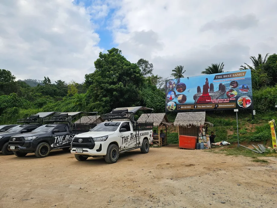 Transportjeepar till Overlap Stone 2