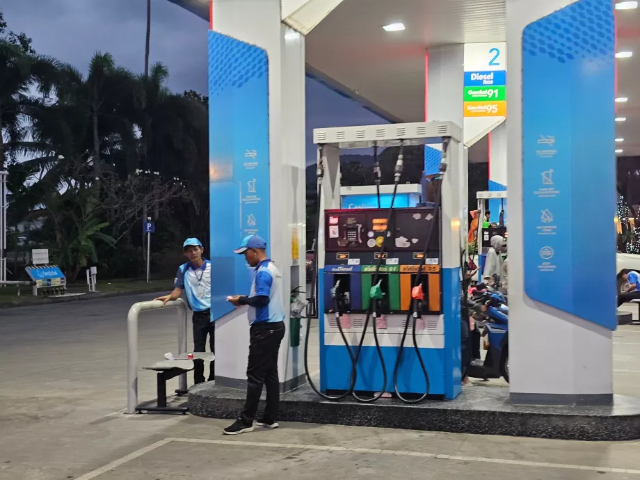 Pumpstation med operatör