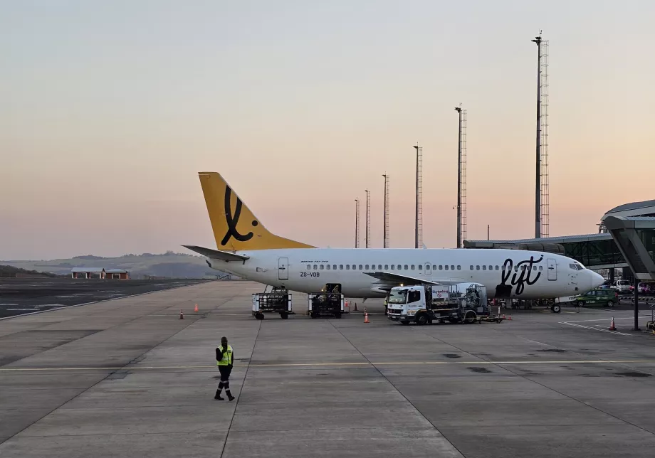 Boeing 737 på Durban flygplats