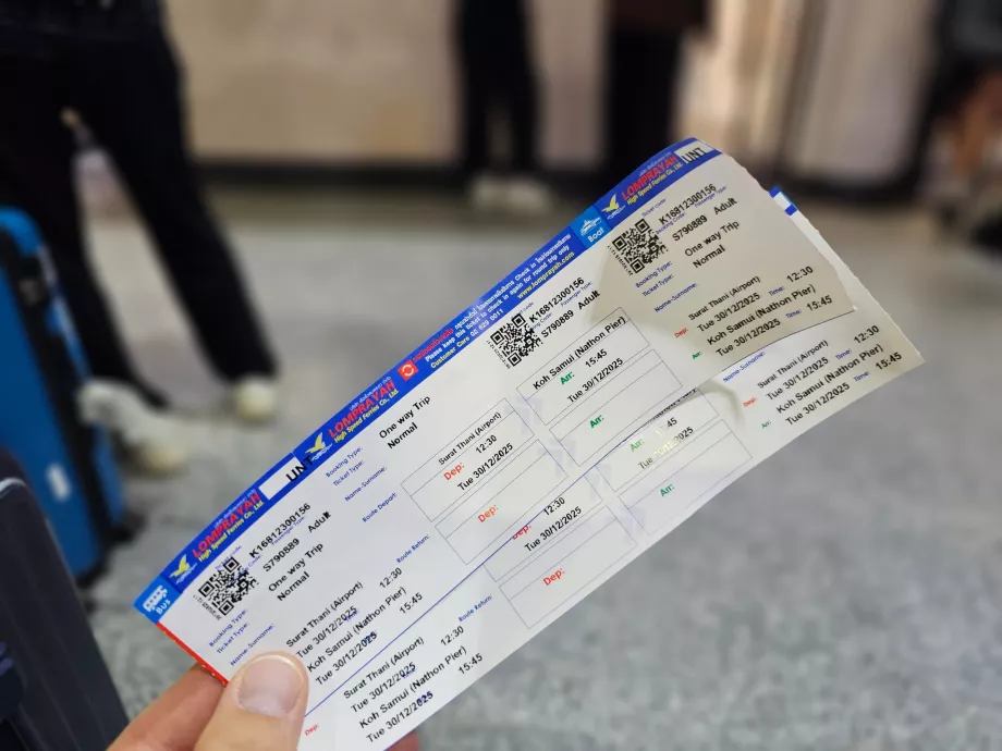 Båtbiljett till Koh Samui