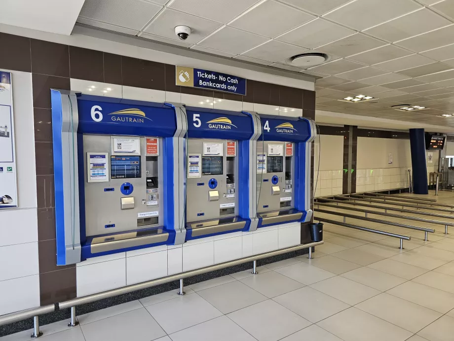 Biljettautomat på Gautrain