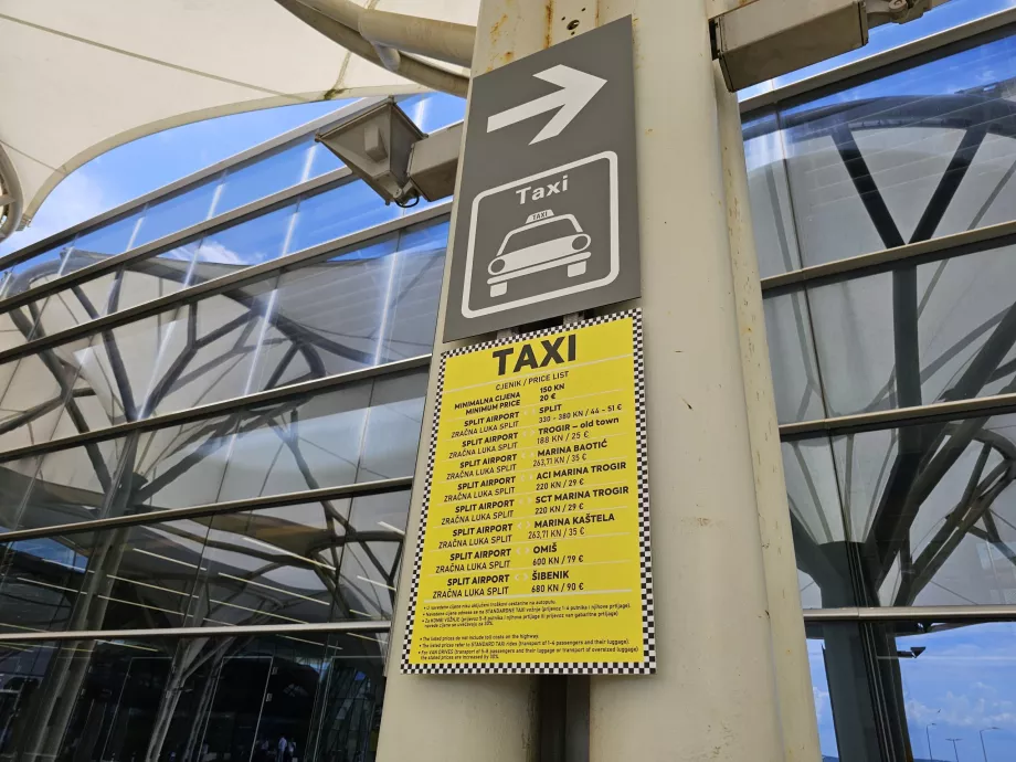 Prislista Taxi (2025)