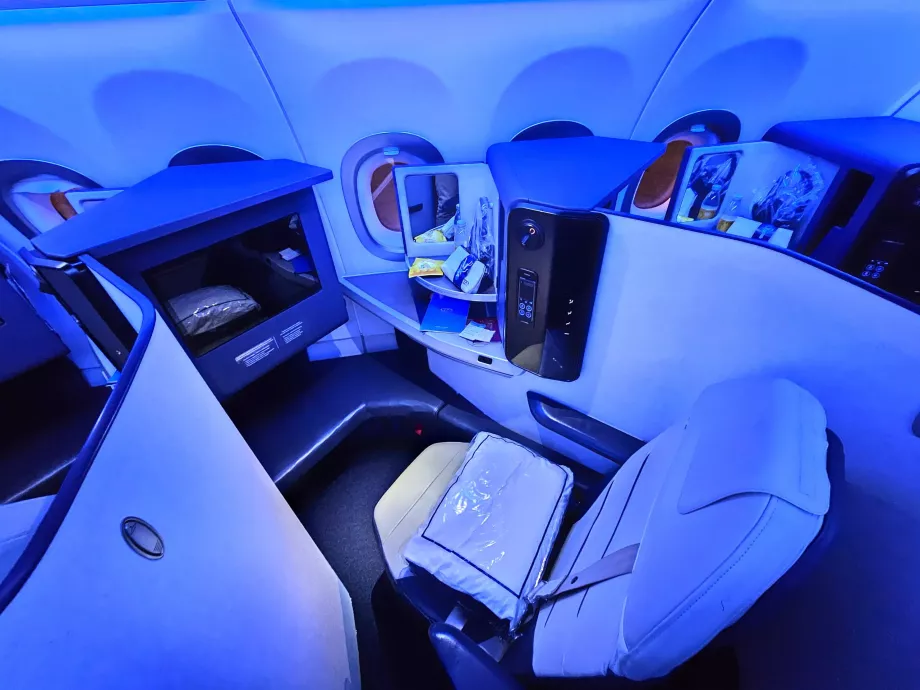 Soffa i business class