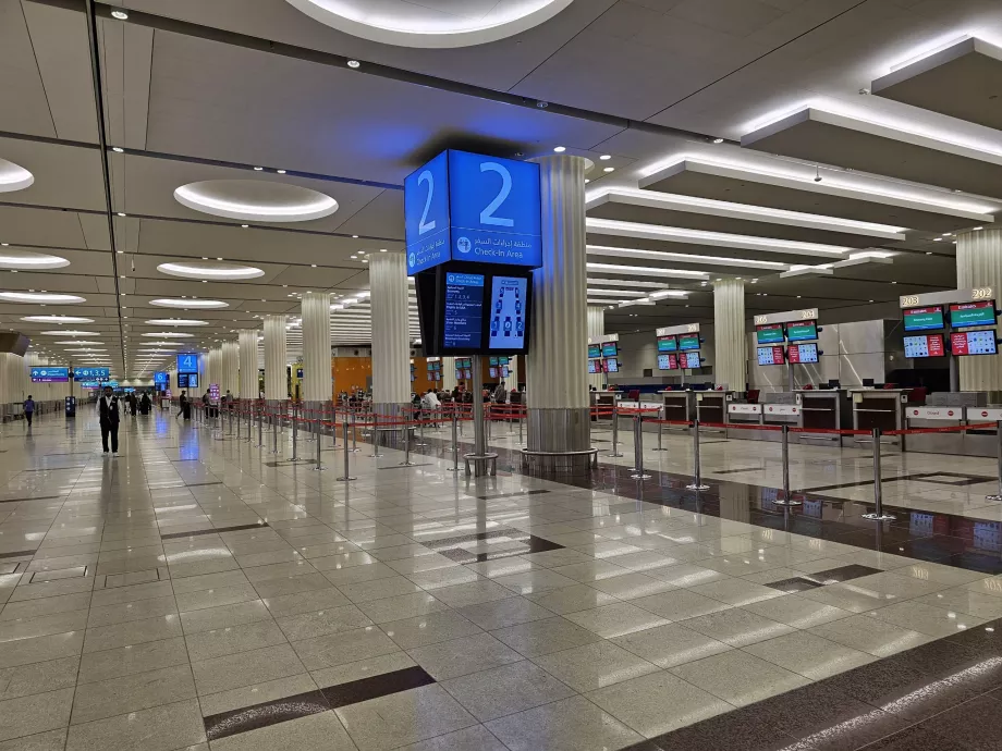 Terminal 3, Incheckning