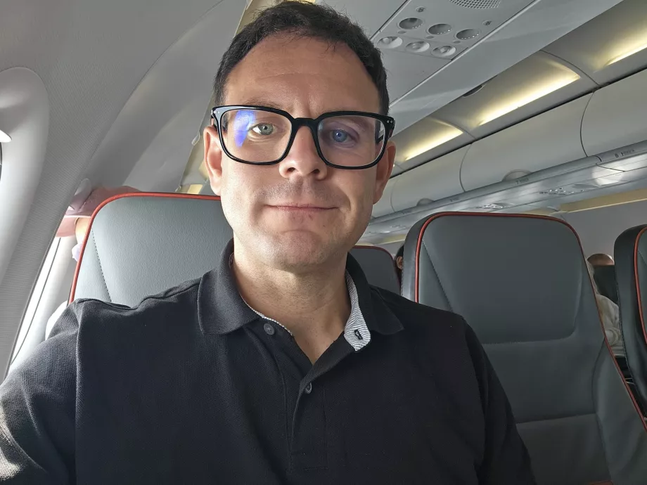 Jag i europeisk business class Condor
