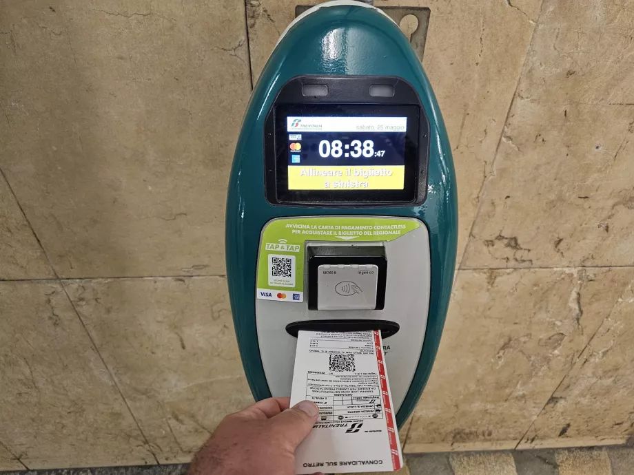 Validator för tågbiljetter
