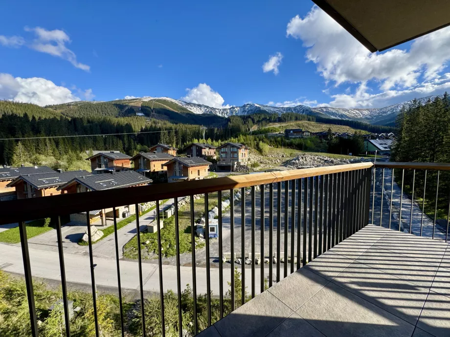 Panoramautsikt från balkongen framför sovrummet